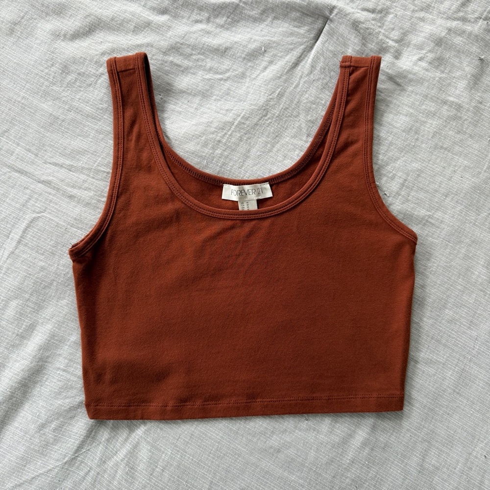 Brown Crop Top